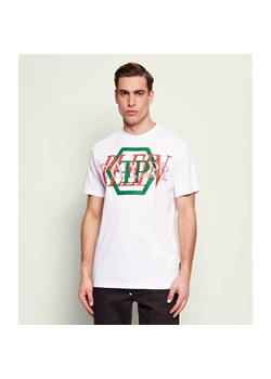 Philipp Plein T-shirt Logo Hexagon | Regular Fit ze sklepu Gomez Fashion Store w kategorii T-shirty męskie - zdjęcie 188647901