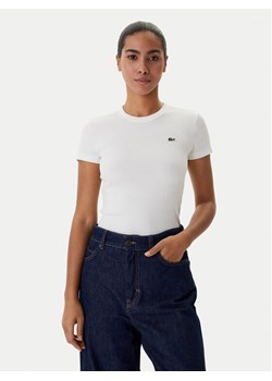 Lacoste T-Shirt TF5538 Biały Regular Fit ze sklepu MODIVO w kategorii Bluzki damskie - zdjęcie 188653893