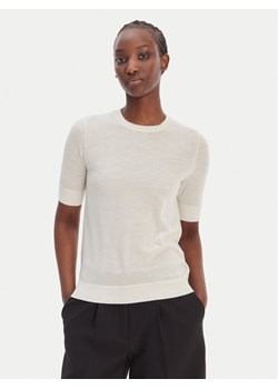 BOSS Sweter Farbella 50544996 Beżowy Slim Fit ze sklepu MODIVO w kategorii Swetry damskie - zdjęcie 188653901