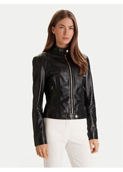 Marciano Guess Kurtka skórzana 6RGL09 7133A Czarny Regular Fit ze sklepu MODIVO w kategorii Kurtki damskie - zdjęcie 188653954