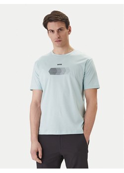 BOSS T-Shirt TS_Unity 50554557 Turkusowy Regular Fit ze sklepu MODIVO w kategorii T-shirty męskie - zdjęcie 188654024