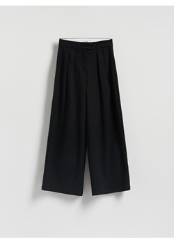 Reserved - Spodnie z szeroką nogawką - czarny ze sklepu Reserved w kategorii Spodnie damskie - zdjęcie 188655124