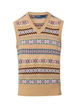 Polo Ralph Lauren Sweter z zawartością wełny Mężczyźni Bawełna wielbłądzi wzorzysty ze sklepu vangraaf w kategorii Kamizelki męskie - zdjęcie 188655341