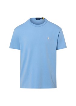 Polo Ralph Lauren Koszulka męska Mężczyźni Bawełna (100%) jasnoniebieski jednolity ze sklepu vangraaf w kategorii T-shirty męskie - zdjęcie 188655351