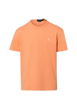 Polo Ralph Lauren Koszulka męska Mężczyźni Bawełna (100%) pomarańczowy jednolity ze sklepu vangraaf w kategorii T-shirty męskie - zdjęcie 188655353