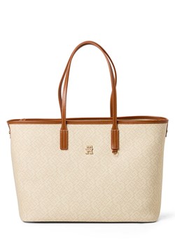 Tommy Hilfiger Shopperka damska - torba Monoplay Kobiety Sztuczna skóra beżowy wzorzysty ze sklepu vangraaf w kategorii Torby Shopper bag - zdjęcie 188655381