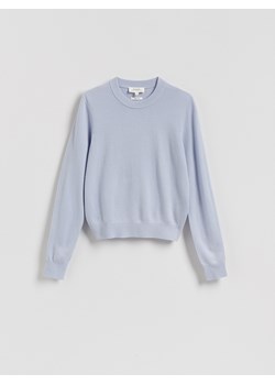 Reserved - Sweter z wełny merino - jasnoniebieski ze sklepu Reserved w kategorii Swetry damskie - zdjęcie 188655843