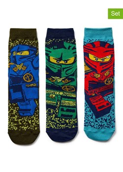 LEGO Skarpety (3 pary) ze wzorem ze sklepu Limango Polska w kategorii Skarpetki dziecięce - zdjęcie 188659443