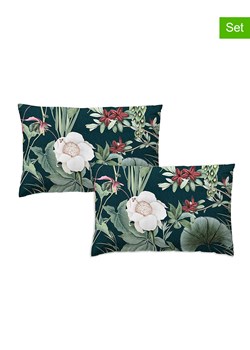 Monsun Poszewki (2 szt.) "Bandai" w kolorze zielonym ze sklepu Limango Polska w kategorii Poduszki dekoracyjne - zdjęcie 188659831