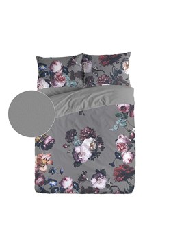 ethere Perkalowa poszwa "Mao" w kolorze szaro-jasnoróżowym na kołdrę ze sklepu Limango Polska w kategorii Pościele - zdjęcie 188659844
