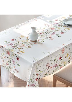 Mint Rugs Obrus "Floral And Tropical Durana" w kolorze biało-zielono-jasnoróżowym ze sklepu Limango Polska w kategorii Obrusy i bieżniki - zdjęcie 188659994