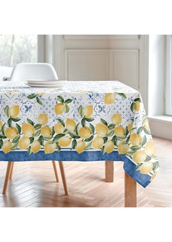 Mint Rugs Obrus "Floral And Tropical Doris" w kolorze biało-niebiesko-żółtym ze sklepu Limango Polska w kategorii Obrusy i bieżniki - zdjęcie 188660042