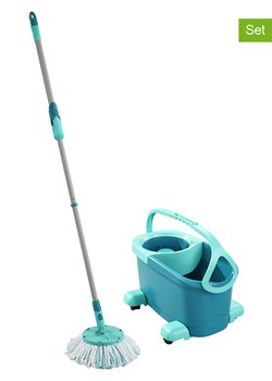 Leifheit 4-częściowy zestaw "Clean Twist M Ergo mobile" w kolorze turkusowym ze sklepu Limango Polska w kategorii Akcesoria kuchenne - zdjęcie 188660221