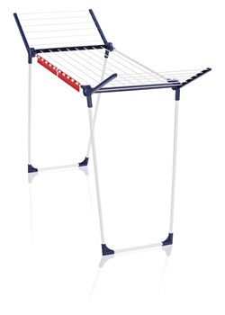 Leifheit Suszarka w kolorze granatowo-białym na pranie - szer. 157 cm ze sklepu Limango Polska w kategorii Akcesoria łazienkowe - zdjęcie 188660273