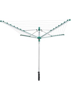 Leifheit Suszarka ogrodowa "Linomatic V 400" w kolorze srebrno-turkusowym na pranie ze sklepu Limango Polska w kategorii Akcesoria łazienkowe - zdjęcie 188660291