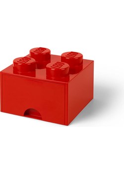 LEGO Pojemnik "Brick 4" w kolorze czerwonym z szufladami - 25 x 18 x 25 cm ze sklepu Limango Polska w kategorii Pojemniki kuchenne - zdjęcie 188660801