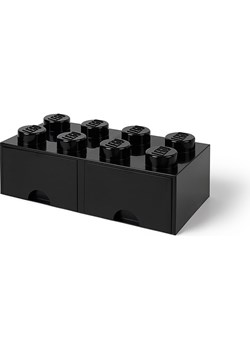 LEGO Pojemnik "Brick 8" w kolorze czarnym z szufladami - 50 x 18 x 25 cm ze sklepu Limango Polska w kategorii Pojemniki kuchenne - zdjęcie 188660840