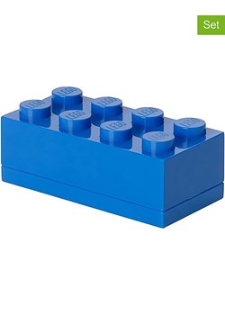 LEGO Pojemniki (3 szt.) "Mini 8" w kolorze granatowym - 9,2 x 4,3 x 4,6 cm ze sklepu Limango Polska w kategorii Pojemniki kuchenne - zdjęcie 188660890