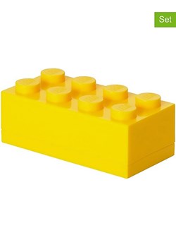 LEGO Pojemniki (3 szt.) "Mini 8" w kolorze żółtym - 9,2 x 4,3 x 4,6 cm ze sklepu Limango Polska w kategorii Pojemniki kuchenne - zdjęcie 188660891