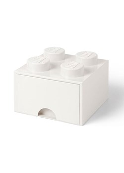 LEGO Pojemnik "Brick 4" w kolorze białym z szufladami - 15,8 x 11,3 x 15,8 cm ze sklepu Limango Polska w kategorii Pojemniki kuchenne - zdjęcie 188660920