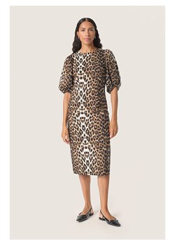 Soaked in Luxury Sukienka w kolorze biało-karmelowo-czarnym ze sklepu Limango Polska w kategorii Sukienki - zdjęcie 188662071