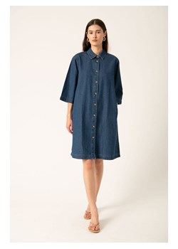 Soaked in Luxury Sukienka dżinsowa w kolorze granatowym ze sklepu Limango Polska w kategorii Sukienki - zdjęcie 188662280