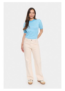 SAINT TROPEZ Sweter w kolorze błękitno-białym ze sklepu Limango Polska w kategorii Swetry damskie - zdjęcie 188662572