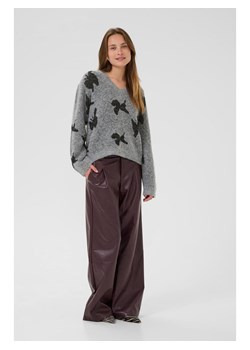 CULTURE Sweter w kolorze szaro-czarnym ze sklepu Limango Polska w kategorii Swetry damskie - zdjęcie 188663044