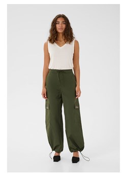 CULTURE Bojówki w kolorze zielonym ze sklepu Limango Polska w kategorii Spodnie damskie - zdjęcie 188663214