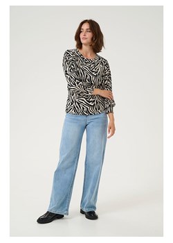 Kaffe Koszulka "Lvanna" w kolorze kremowo-czarnym ze sklepu Limango Polska w kategorii Bluzki damskie - zdjęcie 188664282
