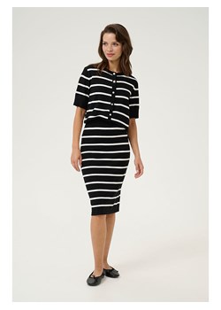 Kaffe Kardigan "Lizza" w kolorze czarno-białym ze sklepu Limango Polska w kategorii Swetry damskie - zdjęcie 188664292