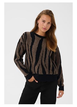 Kaffe Sweter w kolorze czarno-brązowym ze sklepu Limango Polska w kategorii Swetry damskie - zdjęcie 188664754
