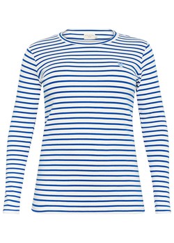 KAFFE curve Koszulka w kolorze biało-niebieskim ze sklepu Limango Polska w kategorii Bluzki damskie - zdjęcie 188664930