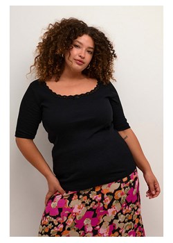 KAFFE curve Koszulka w kolorze czarnym ze sklepu Limango Polska w kategorii Bluzki damskie - zdjęcie 188665003