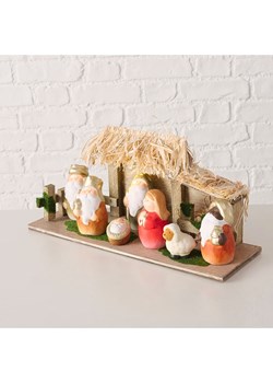 Boltze Szopka LED "Yamun" w kolorze beżowo-czerwonym - wys. 13,5 cm ze sklepu Limango Polska w kategorii Dekoracje - zdjęcie 188666201