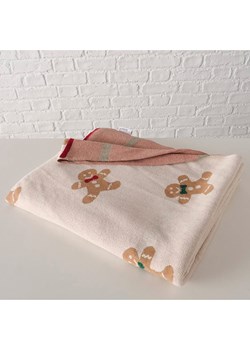 Boltze Koc "Ginger" w kolorze biało-jasnobrązowym - 170 x 130 cm ze sklepu Limango Polska w kategorii Tekstylia - zdjęcie 188666283