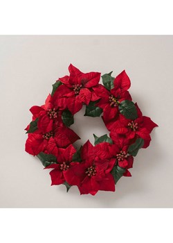 Boltze Wiszący wianek w kolorze czerwonym - Ø 50 cm ze sklepu Limango Polska w kategorii Doniczki i osłonki - zdjęcie 188666381