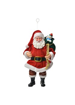 Clayre &amp; Eef Zawieszka dekoracyjna w kolorze czerwono-zielonym - wys. 17 cm ze sklepu Limango Polska w kategorii Dekoracje - zdjęcie 188666473