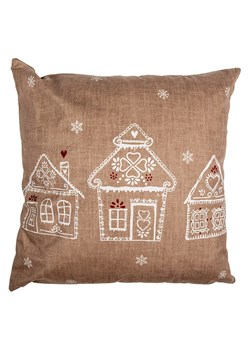 Clayre &amp; Eef Poszewka w kolorze jasnobrązowym na poduszkę - 45 x 45 cm ze sklepu Limango Polska w kategorii Poduszki dekoracyjne - zdjęcie 188666503