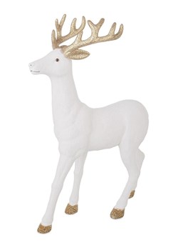 Bizzotto Figurka dekoracyjna "Reindeer" w kolorze białym - wys. 45 cm ze sklepu Limango Polska w kategorii Dekoracje - zdjęcie 188666530