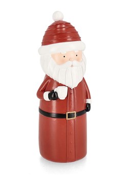 Bizzotto Figurka dekoracyjna "Santa" w kolorze czerwonym - wys. 24 cm ze sklepu Limango Polska w kategorii Dekoracje - zdjęcie 188666552