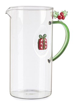 Bizzotto Karafka "Gift" w kolorze zielono-czerwonym - wys. 20 x Ø 10 cm ze sklepu Limango Polska w kategorii Naczynia - zdjęcie 188666563