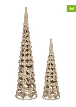 Bizzotto Figurki dekoracyjne (2 szt.) w kolorze beżowym ze sklepu Limango Polska w kategorii Dekoracje - zdjęcie 188666653