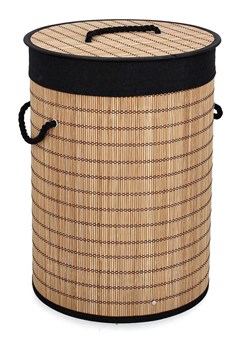 Bizzotto Kosz "Sintia" w kolorze beżowo-czarnym na pranie - wys. 50 x Ø 35 cm ze sklepu Limango Polska w kategorii Akcesoria łazienkowe - zdjęcie 188666714