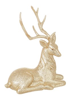 Bizzotto Figurka dekoracyjna "Reindeer" w kolorze złotym - wys. 23 cm ze sklepu Limango Polska w kategorii Dekoracje - zdjęcie 188666730