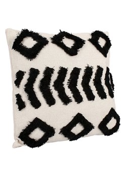 Bizzotto Poduszka "Fluffy" w kolorze beżowo-czarnym - 45 x 45 cm ze sklepu Limango Polska w kategorii Poduszki dekoracyjne - zdjęcie 188666751