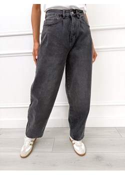 Grafitowe Spodnie Skater Jeans ze sklepu ModnaKiecka.pl w kategorii Spodnie damskie - zdjęcie 188667202