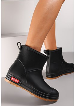 Czarne Kalosze Melenope ze sklepu born2be.pl w kategorii Kalosze damskie - zdjęcie 188667271