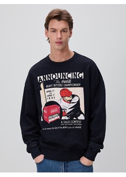 Reserved - Bluza comfort fit z nadrukiem Coca-Cola - czarny ze sklepu Reserved w kategorii Bluzy męskie - zdjęcie 188667494