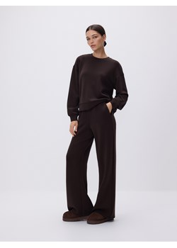 Reserved - Bluza z modalem - ciemnobrązowy ze sklepu Reserved w kategorii Bluzy damskie - zdjęcie 188667631